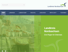 Tablet Screenshot of landkreis-nordsachsen.de